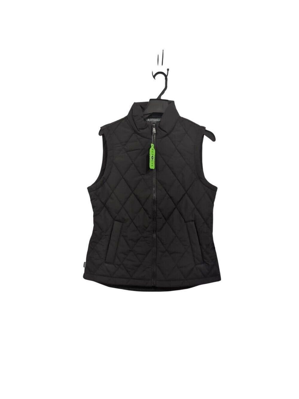 Free Country Women's Quilted Vest Black Size S